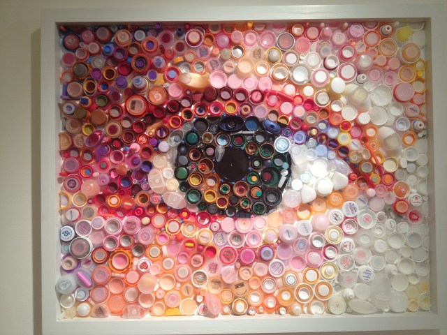Plastic art by Mary Ellen Croteau