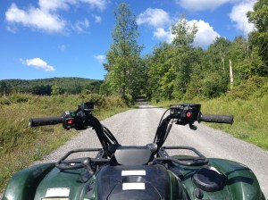 View from the ATV